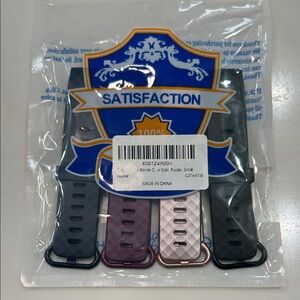 fitbit Replacement Bands in Black, Purple, and Rose Gold